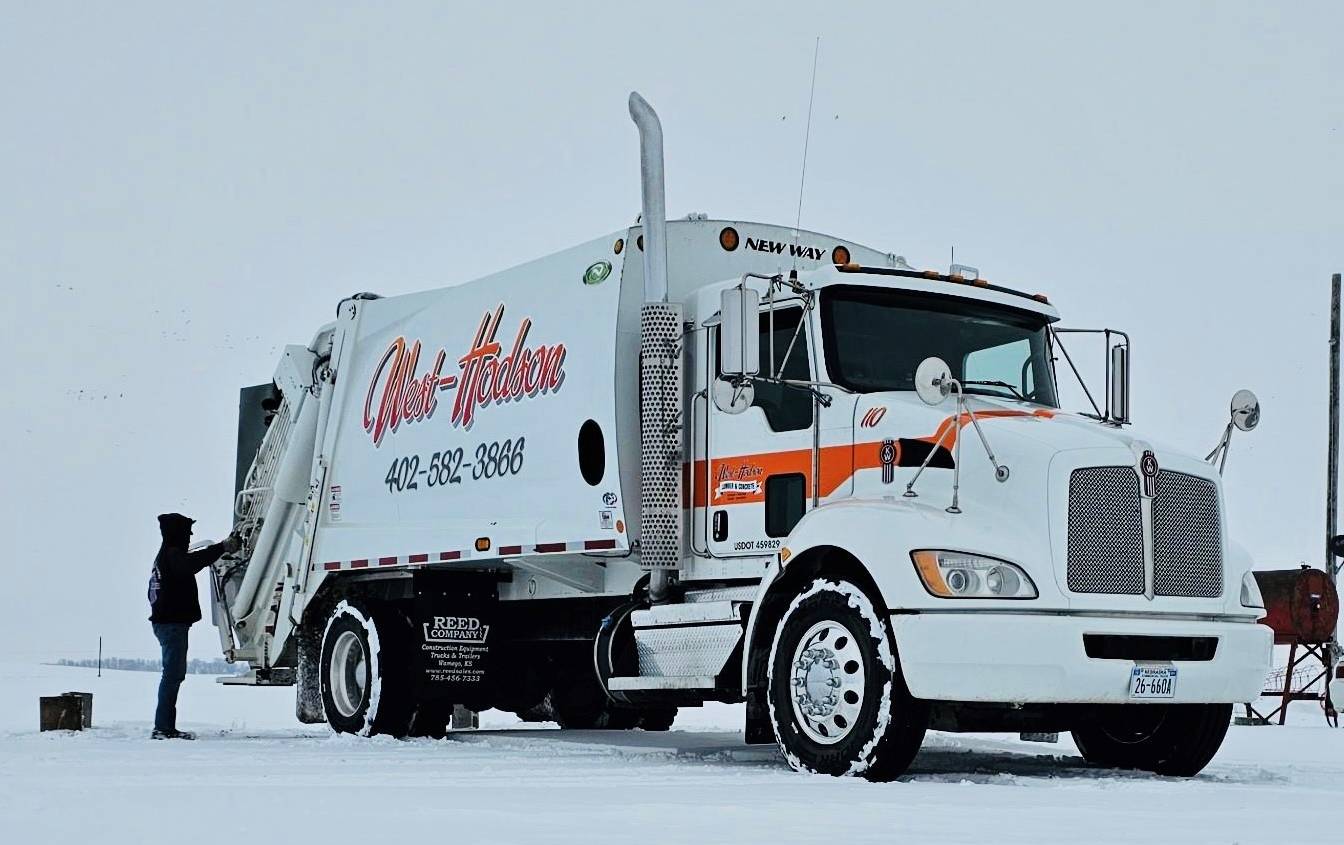 Winter Garbage Truck