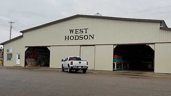 Large industrial warehouse for storage and distribution.